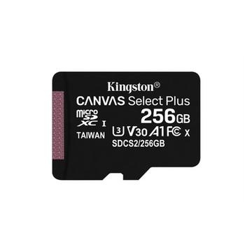 Kingston Technology Scheda micSDXC Canvas Select Plus 100R A1 C10 da 256GB confezione singola senza adattatore
