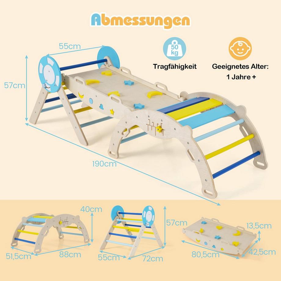Northix Kletterset mit Rutsche für Kleinkinder  