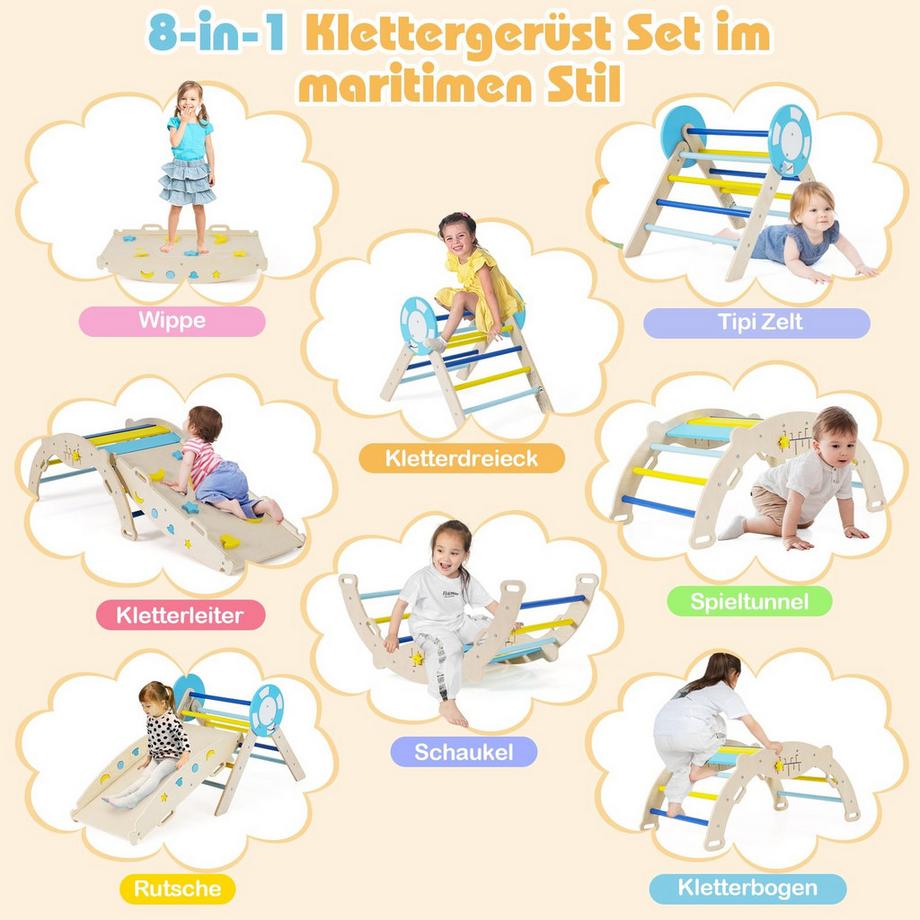 Northix Kletterset mit Rutsche für Kleinkinder  