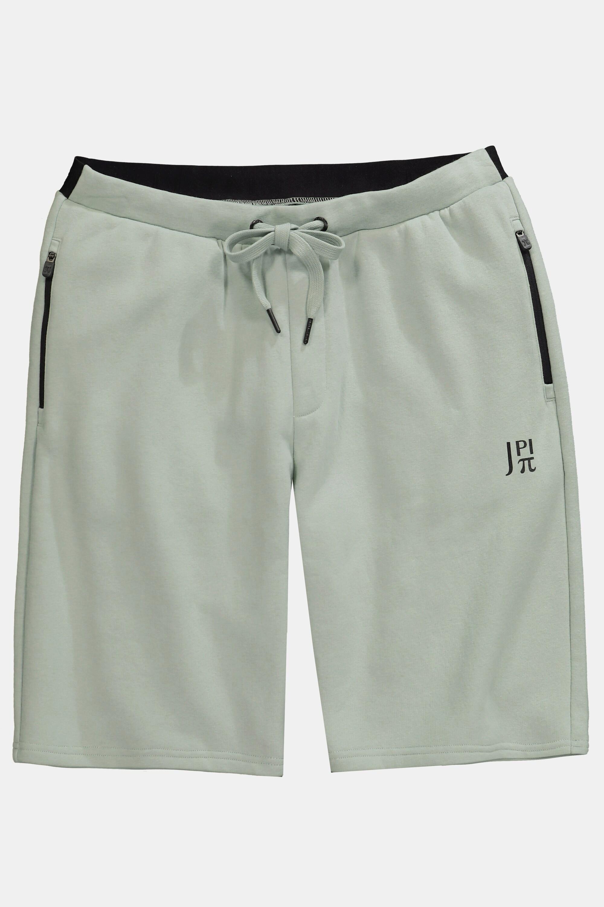 JP1880  Sporthose, Fitness, Sweat-Bermuda, Elastikbund, Zipptaschen 