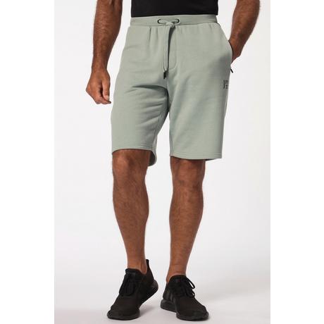 JP1880  Short de sport en molleton JAY-PI, collection Fitness. Taille élastique et poches zippées 