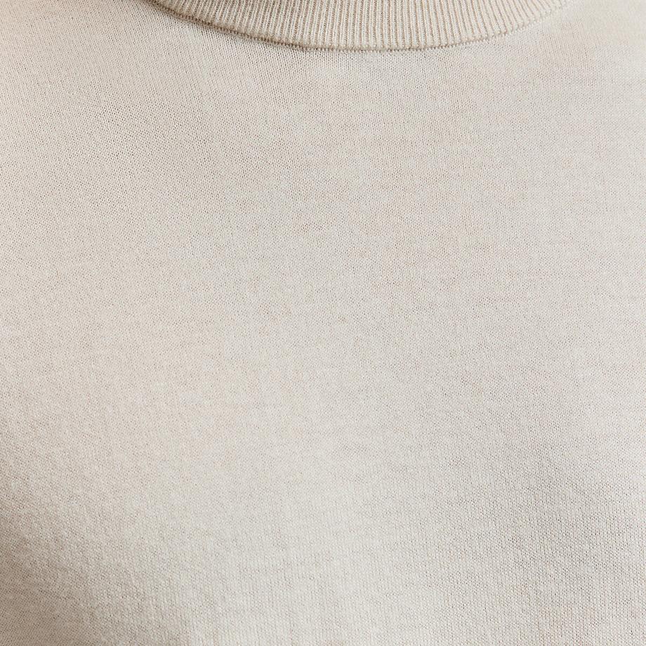 La Redoute Collections Strick T-Shirt Rundhalsausschnitt  