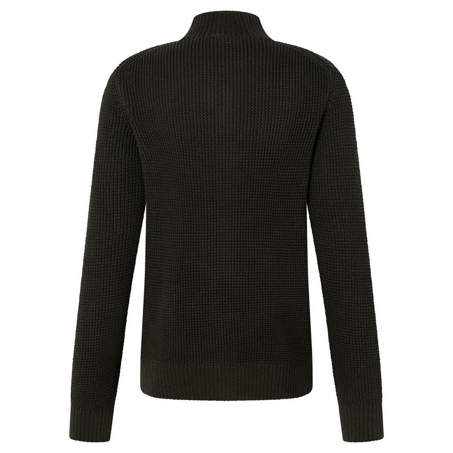 Joop Jeans Honrio Pull en tricot confortable à demi-zip  