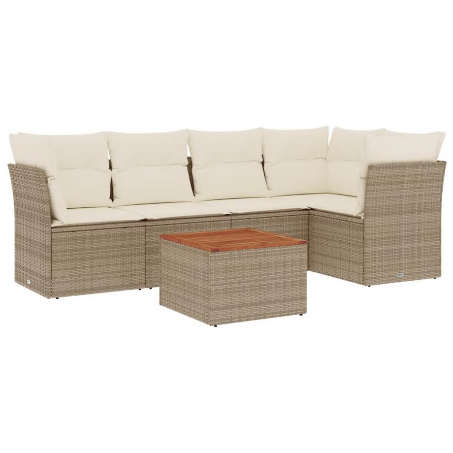 set divano da giardino Polirattan