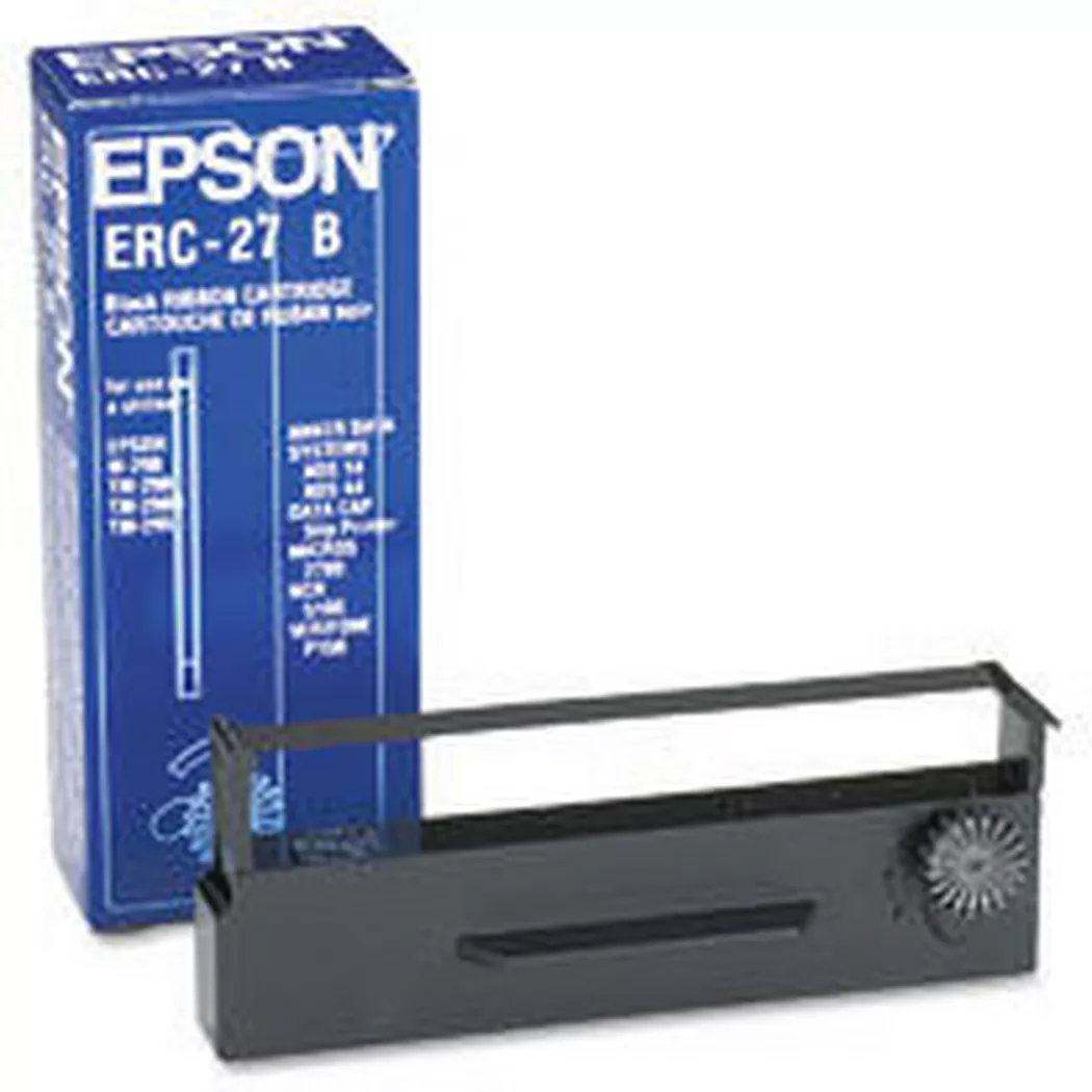 Epson – Farbband Nylon ERC 27 schwarz S015366 TM-U290, Schwarz, One Size
