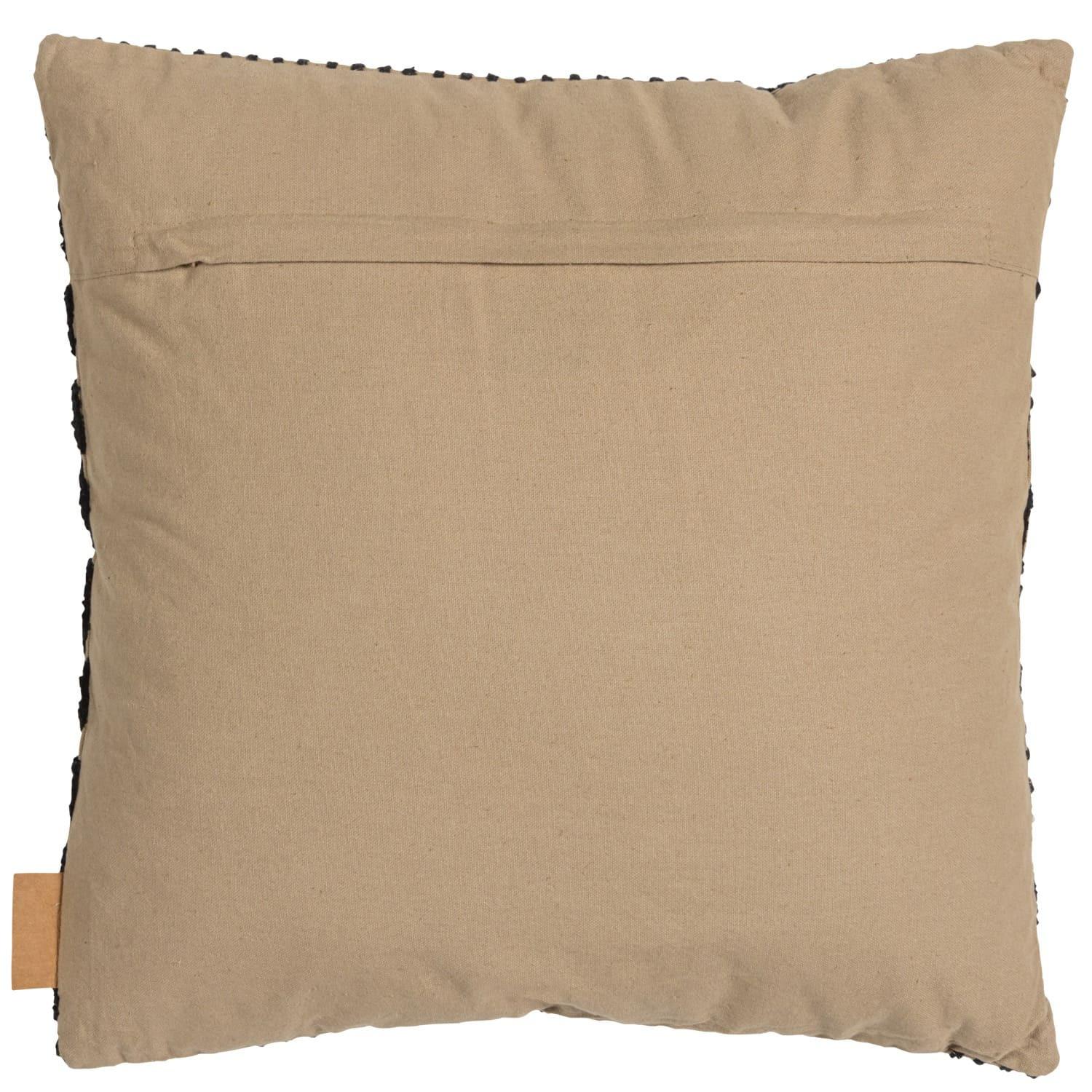 mutoni Coussin Alvar sable/noir 45x45  