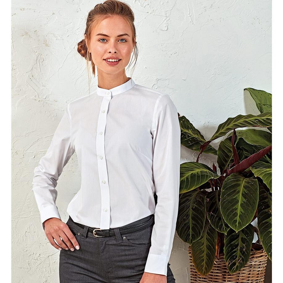 PREMIER Chemise Formelle Col Grand-Père  