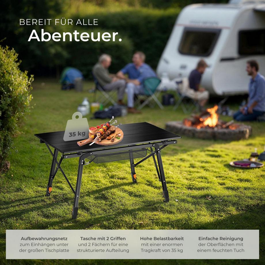 Tectake  Table de camping TINA pliable 