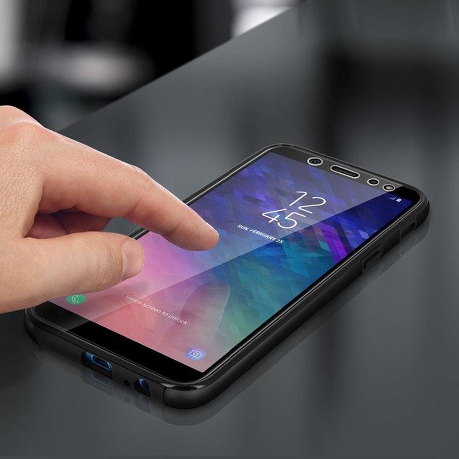 Avizar  Samsung Galaxy A6 Full Cover Schwarz 