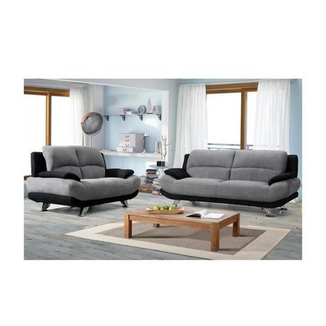 Vente-unique Couchgarnitur 3+2 Microfaser Musko  