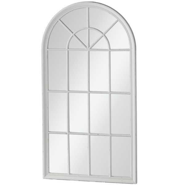 mutoni Specchio da parete vintage bianco 85x110  