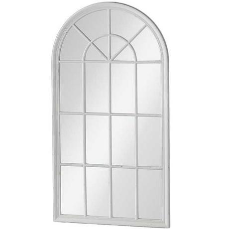 mutoni Specchio da parete vintage bianco 85x110  