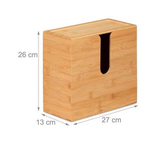 Northix Papierhandtuchspender Bambus mit Deckel  