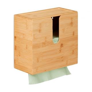 Northix Papierhandtuchspender Bambus mit Deckel  