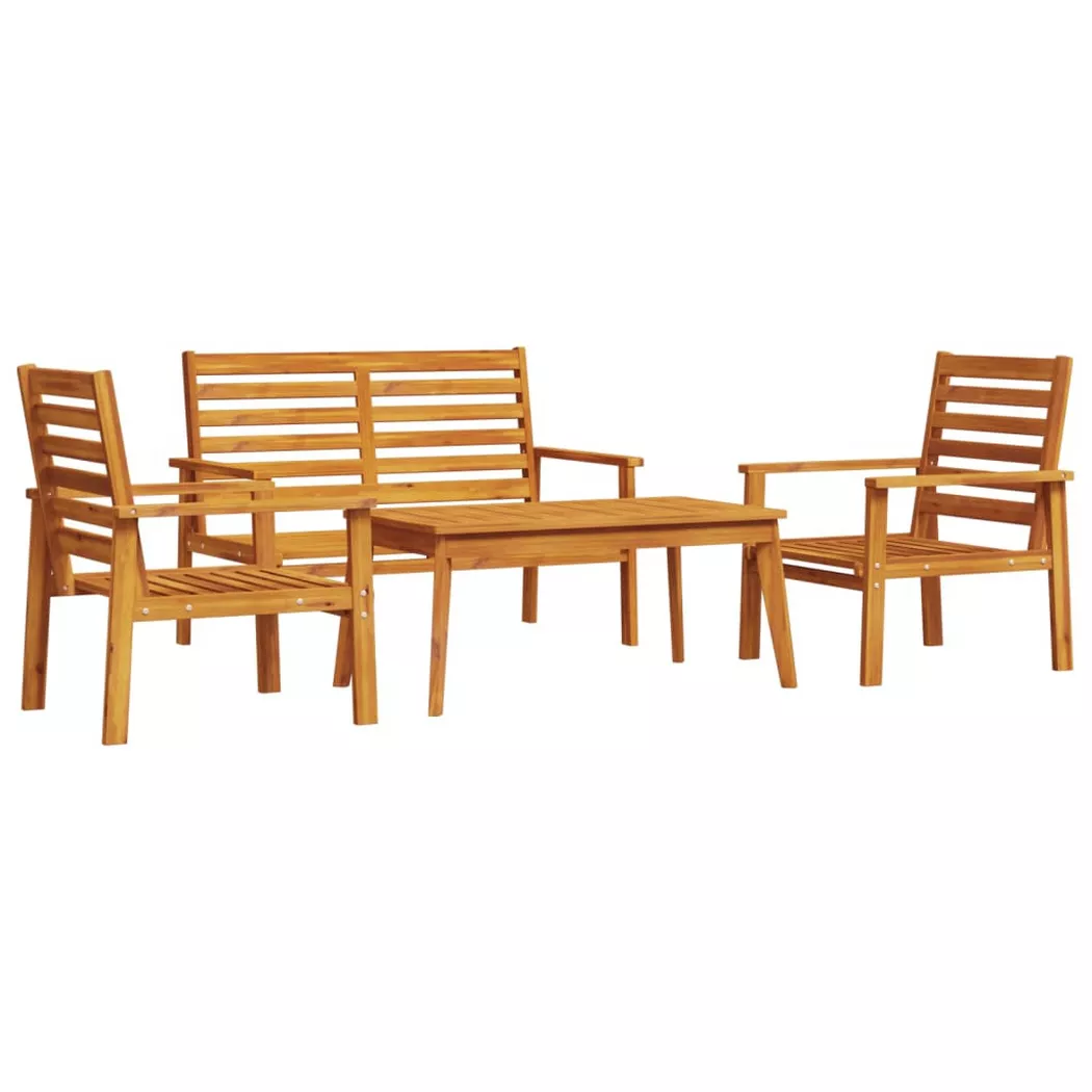 vidaXL 4-tlg. Garten-Lounge-Set Massivholz Akazie