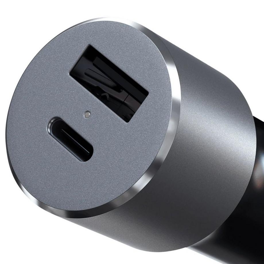 SATECHI  Caricatore auto 72W USB-C + USB grigio 