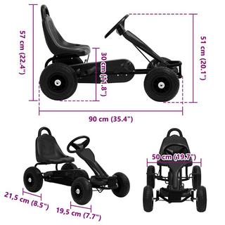 VidaXL  Pedal go-kart eisen 