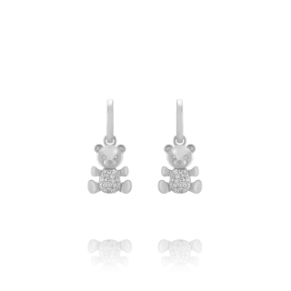 Charles Garnier  LÉGENDE Ohrringe mit Bär aus Silber und Zirkoniumoxiden 