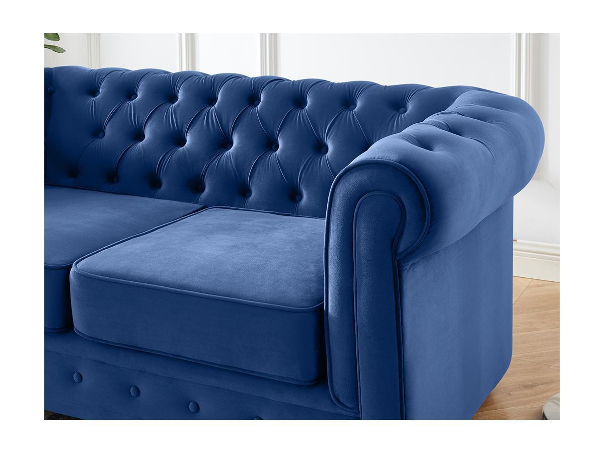 Vente-unique 2SitzerSofa CHESTERFIELD Samt  