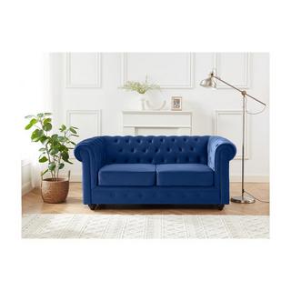 Vente-unique 2SitzerSofa CHESTERFIELD Samt  