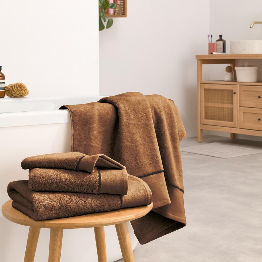 La Redoute Intérieurs Lot 2 serviettes de toilette en coton peigné 675g/m2  