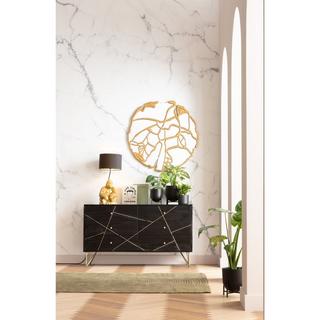 KARE Design miroir mural Pieces doré rond 100  