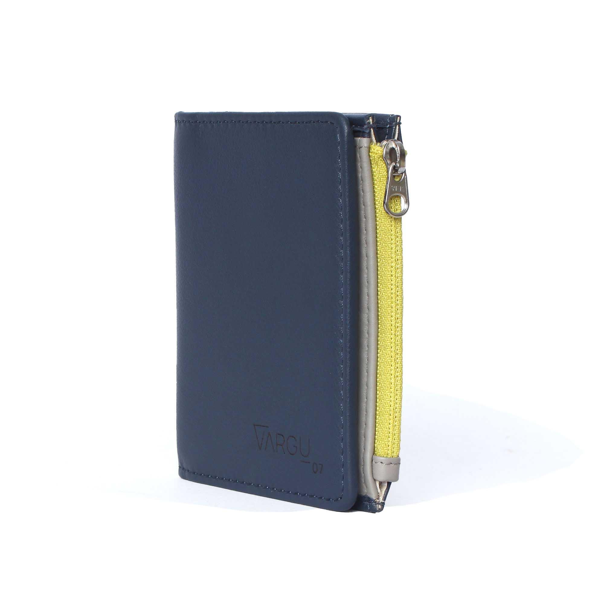 VARGU SINE M-1 Portefeuille en Cuir Véritable  