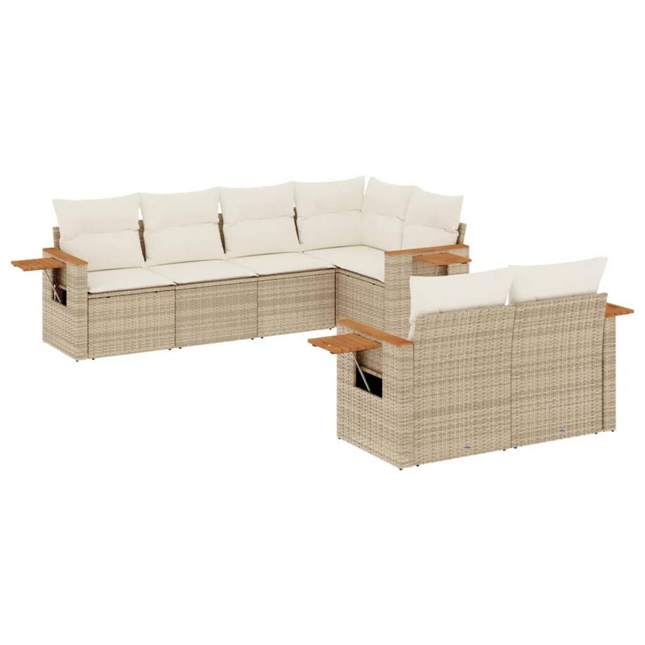 Ensemble de canapés de jardin rotin synthétique