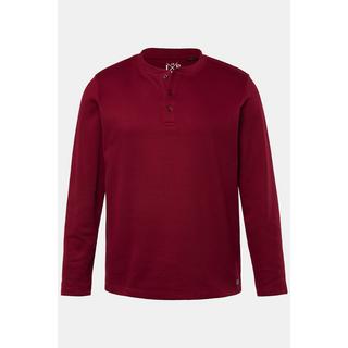 JP1880  Henley manches longues, maille piquée - jusqu'au 8&nbsp;XL 