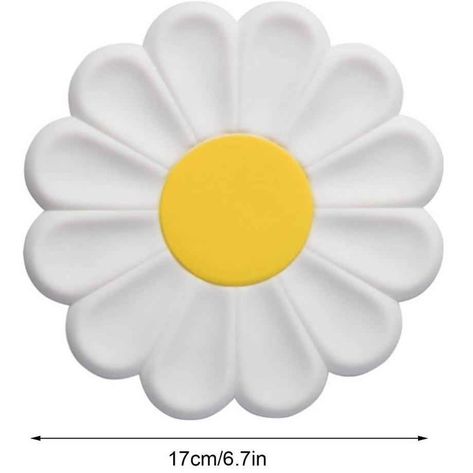 Northio  Graziosa carta da parati da tavolo - silicone - fiore - bianco 