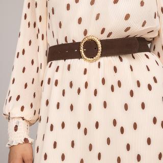 La Redoute Collections  Ceinture en cuir boucle torsadée 