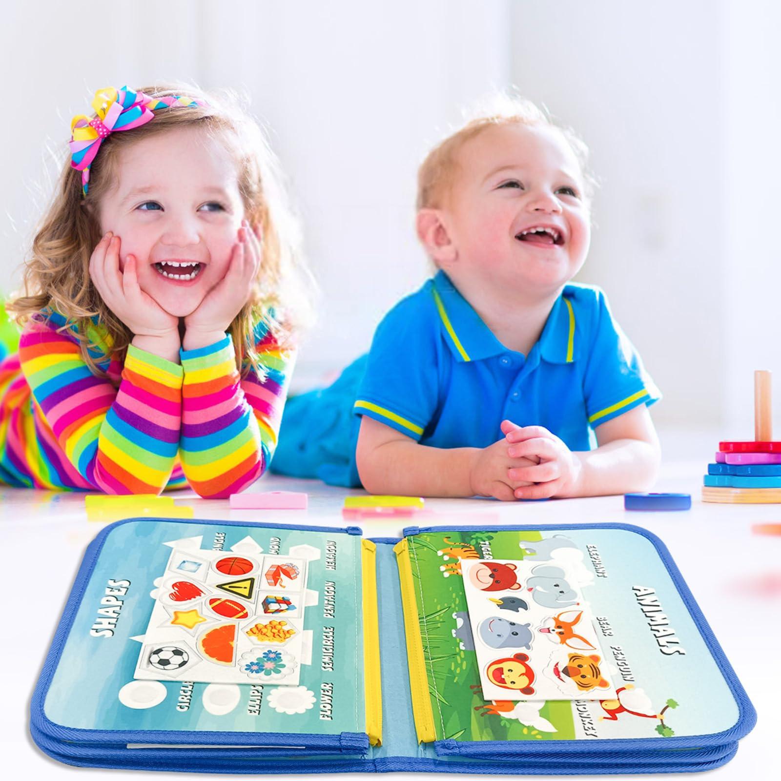 Activity-board  Tableau d'activité pour les tout-petits, jouet de motricité, jouet d'apprentissage sensoriel pour bébé, tableau de motricité pour les voyages en voiture ou en avion. 