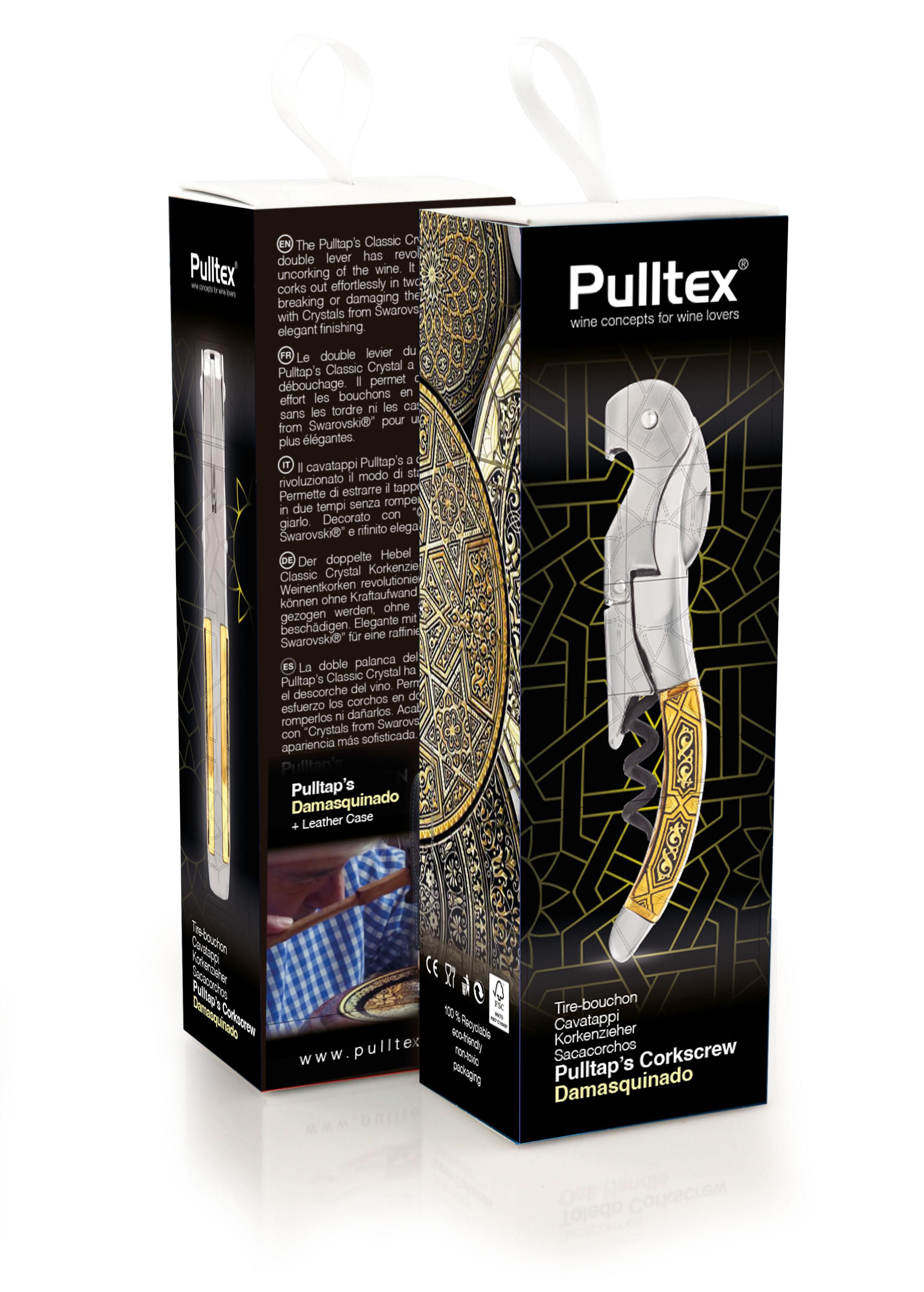 Pulltex Un tire-bouchon DAMASQUINADO  