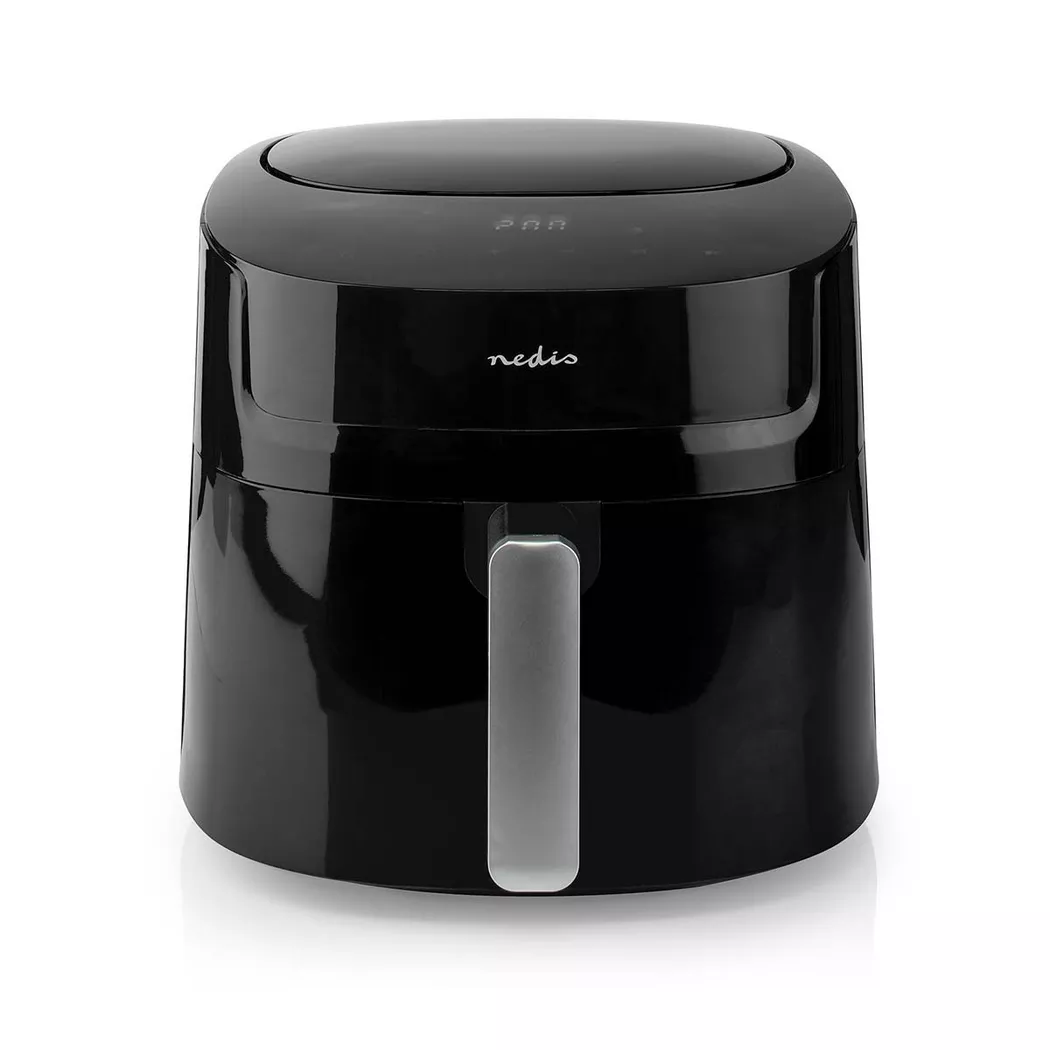 Nedis 7.2L Hot Air Fryer XXL for Healthy Low Fat Cooking, with Adjustable Temperature, Digital Display Control, 8 Presets and 60 Minute Timer, 1800W -