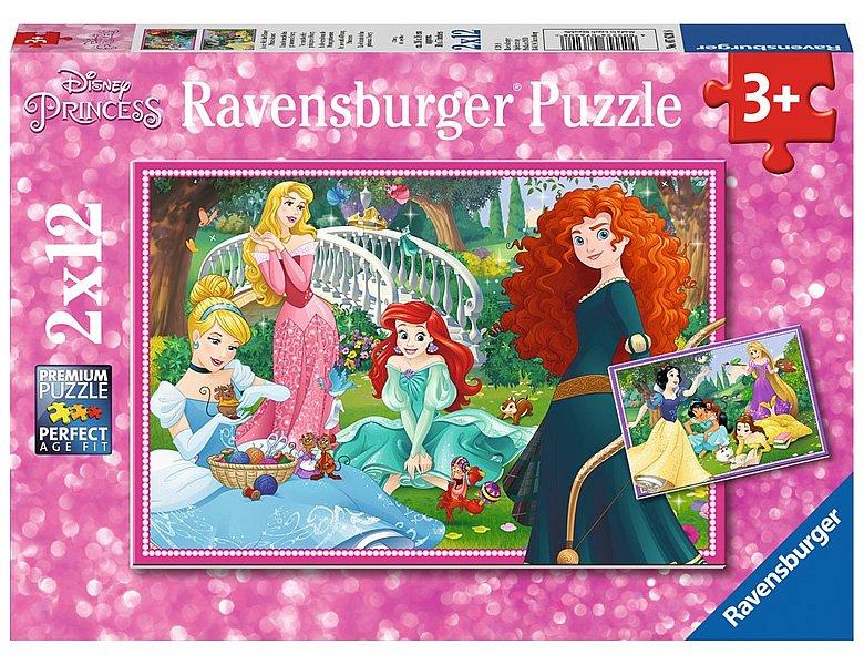 Ravensburger  Ravensburger puzzel In de wereld van de Disney prinsessen - 2x 12 stukjes 