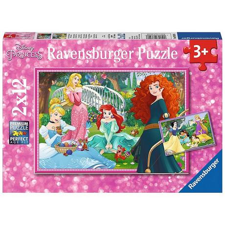 Ravensburger  Ravensburger puzzel In de wereld van de Disney prinsessen - 2x 12 stukjes 