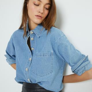 La Redoute Collections  Jeanshemd mit langen Ärmeln 