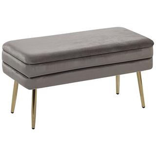 Beliani Banc de rangement en Velours Moderne DURHAM  