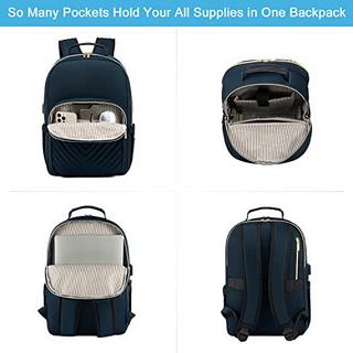 Only-bags.store Wasserdichter Laptop Rucksack Eleganter Schulrucksack mit USB Ladeanschluss  