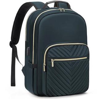 Only-bags.store Wasserdichter Laptop Rucksack Eleganter Schulrucksack mit USB Ladeanschluss  