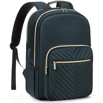 Rucksack, wasserdichte Laptop-Tasche Tagesrucksäcke Eleganter Schulrucksack mit USB-Ladeanschluss