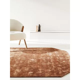 Benuta Tapis en viscose Milian Marron clair  