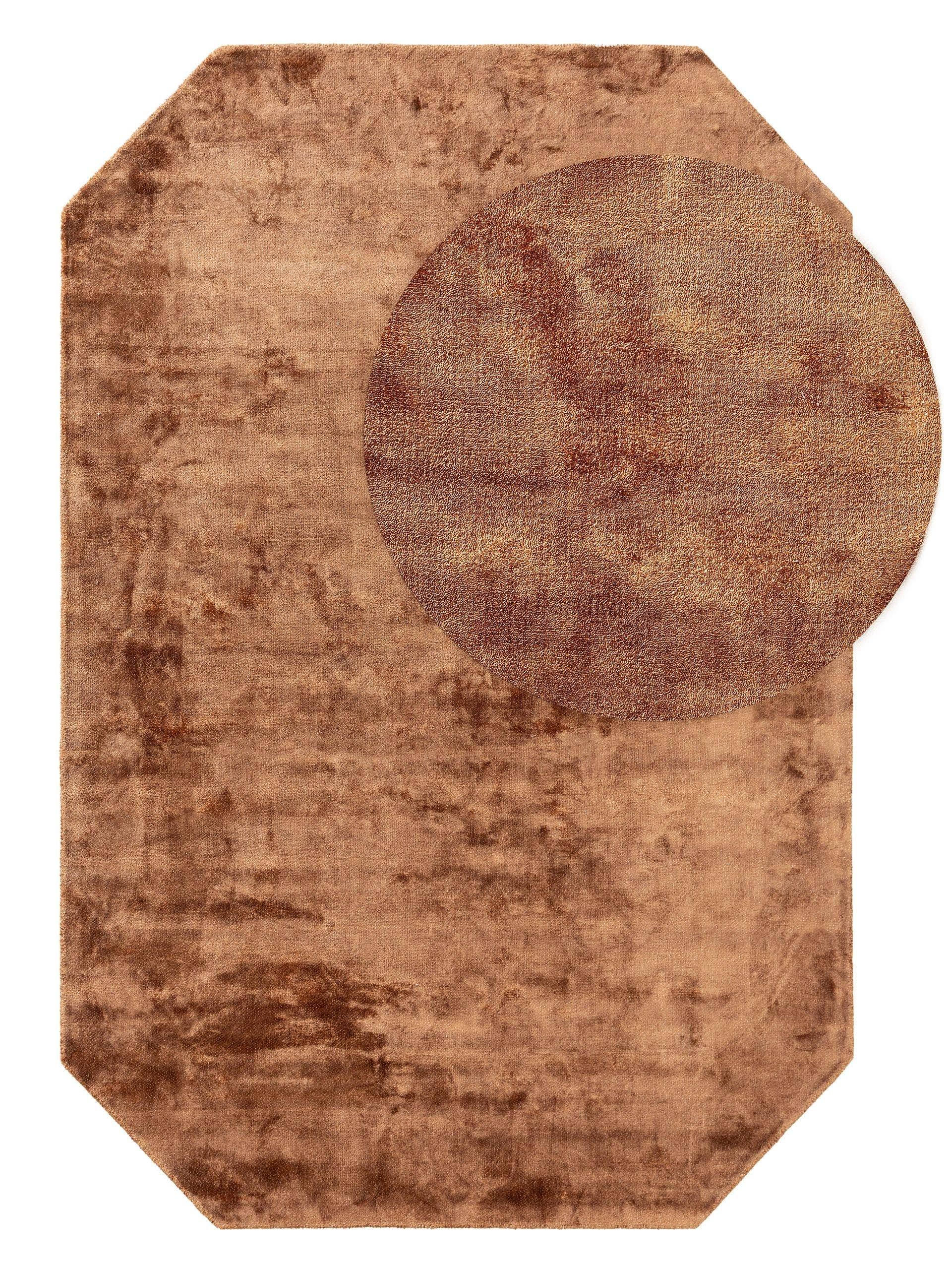 Benuta Tapis en viscose Milian Marron clair  