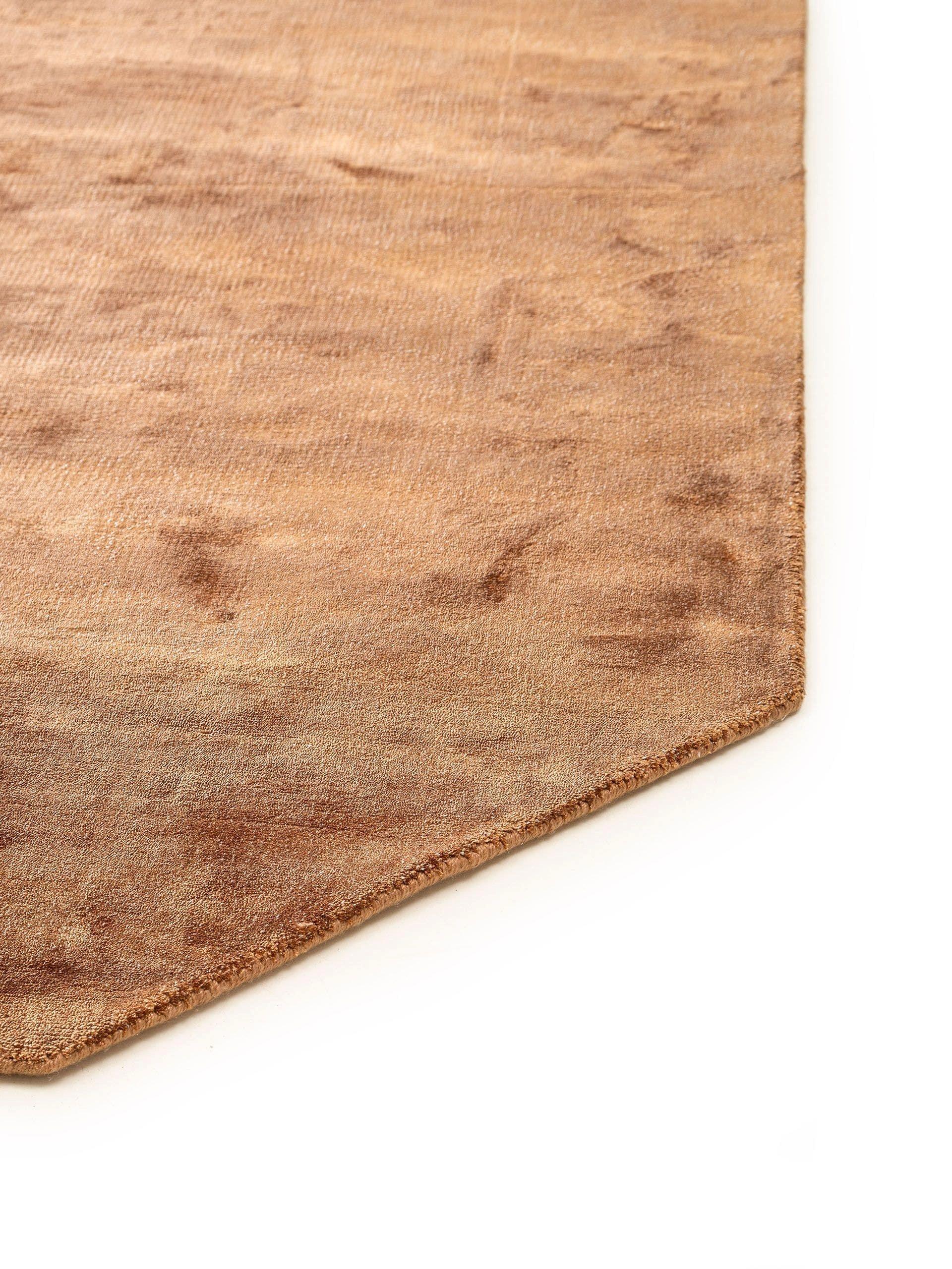 Benuta Tapis en viscose Milian Marron clair  
