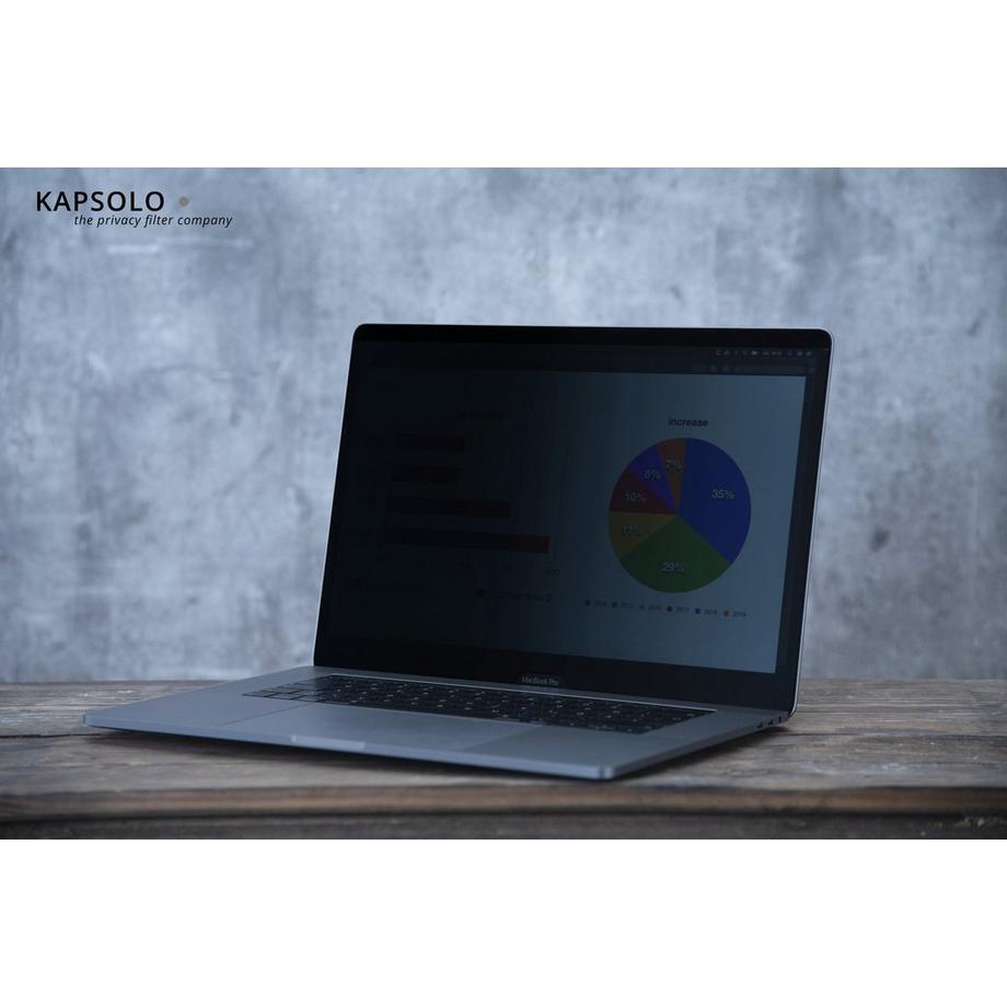 KAPSOLO  Écran de confidentialité insérable à 2 angles pour 39,62cm (15,6") Wide 16:9 