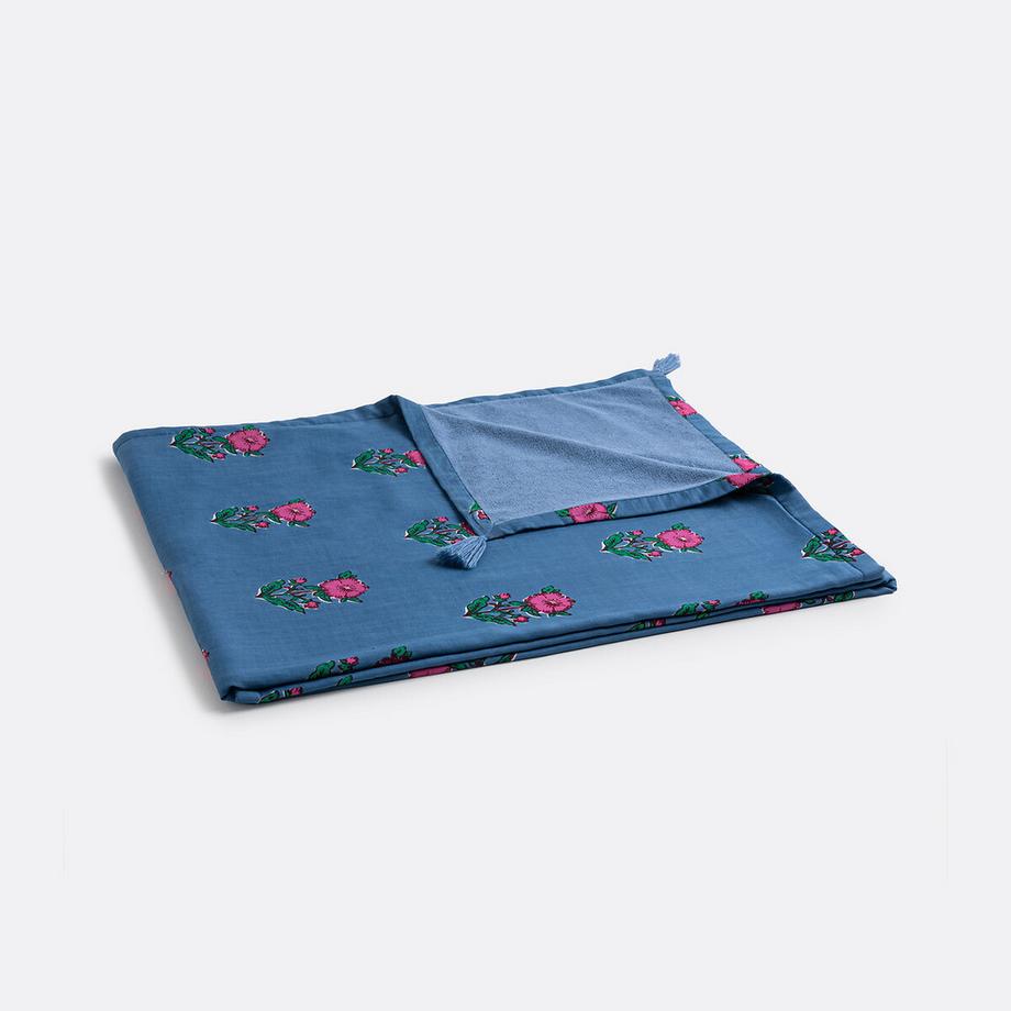 La Redoute Intérieurs XL-Hamamtuch Alanis mit Blumenmuster und Frottee-Rückseite  