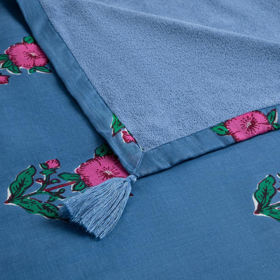 La Redoute Intérieurs XL-Hamamtuch Alanis mit Blumenmuster und Frottee-Rückseite  