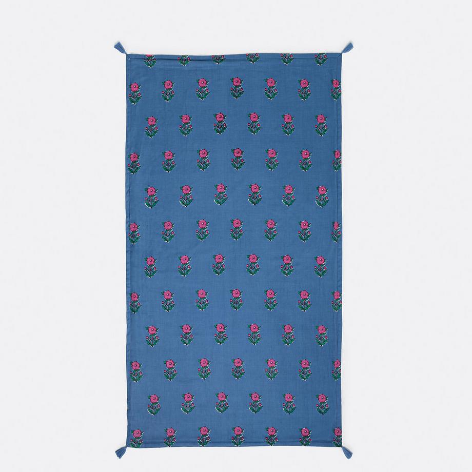 La Redoute Intérieurs XL-Hamamtuch Alanis mit Blumenmuster und Frottee-Rückseite  