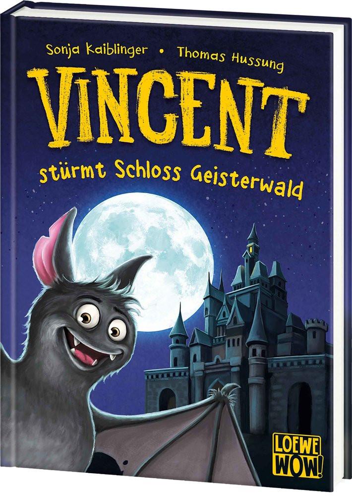 Vincent stürmt Schloss Geisterwald (Band 4) Kaiblinger, Sonja; Loewe Wow! (Hrsg.); Hussung, Thomas (Illustrationen) Copertina rigida 