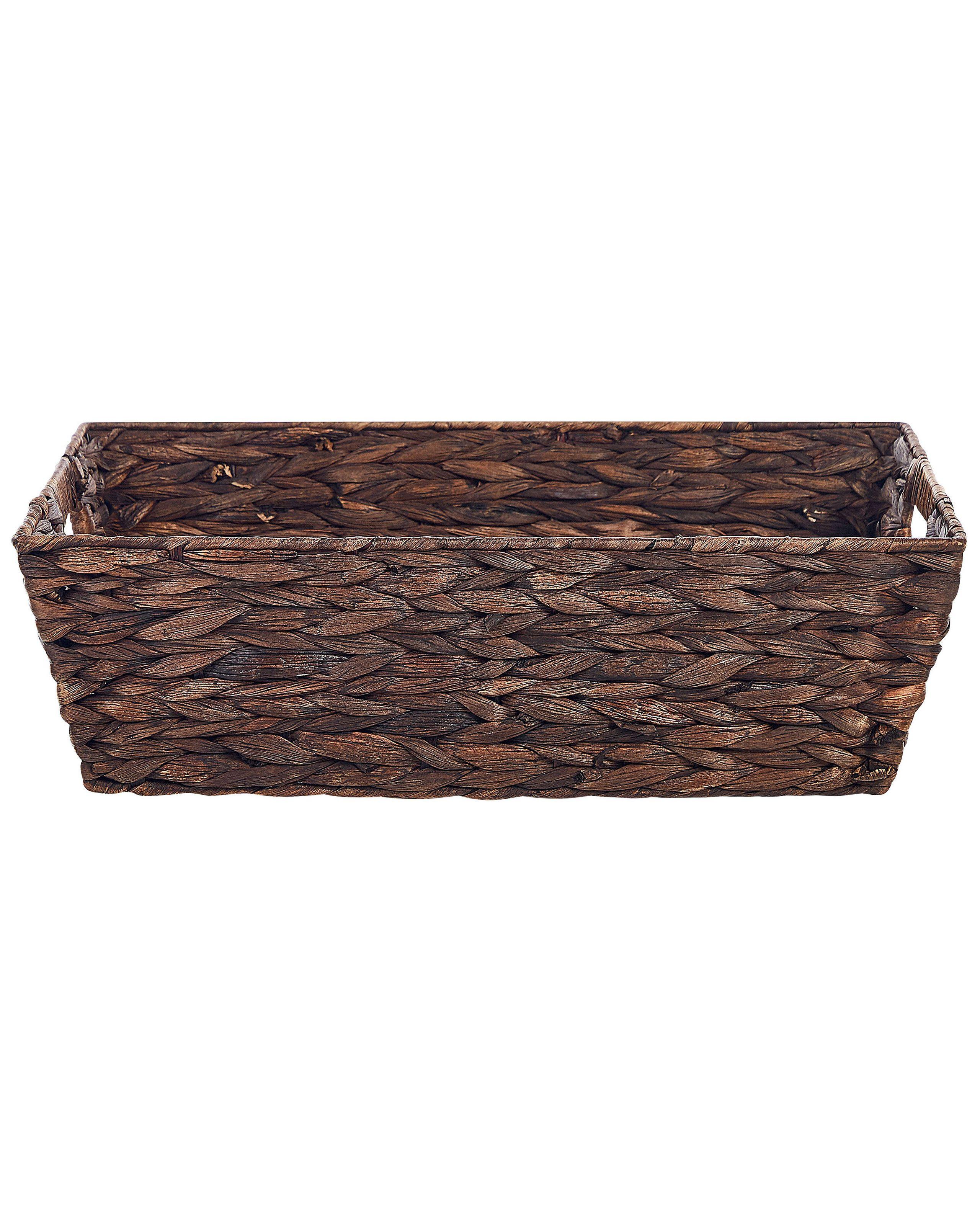 Beliani Lot de 2 paniers en Fibre de jacinthe d'eau Rétro PANDZ  